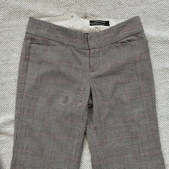 Club Monaco ⎮ Plaid wide flare leg trouser - Picture 4 of 10